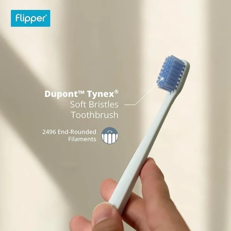 Flipper MONO | ชุดดูแลช่องปากสำหรับพกพา 4 in 1 | แปรงสีฟัน-ยาสีฟัน-ที่กวาดลิ้น-ไหมขัดฟัน - Image 7