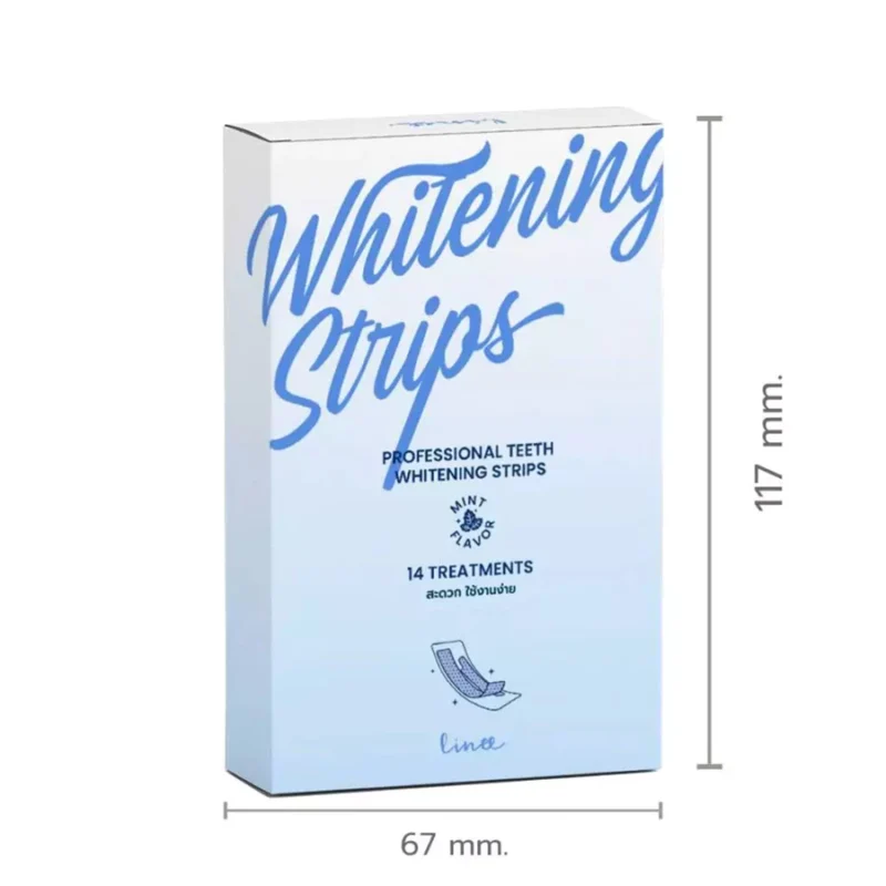 แผ่นแปะฟันขาว Linee Teeth Whitening Strips (14 ซอง) - Image 8