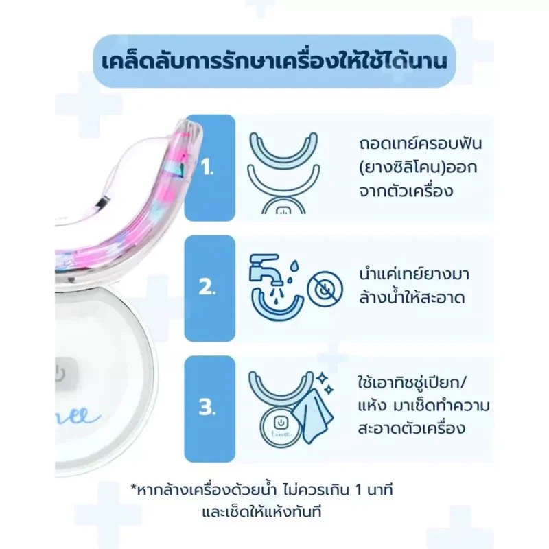 ชุดอุปกรณ์ฟอกฟันขาว Linee Teeth Whitening Kit - Image 3